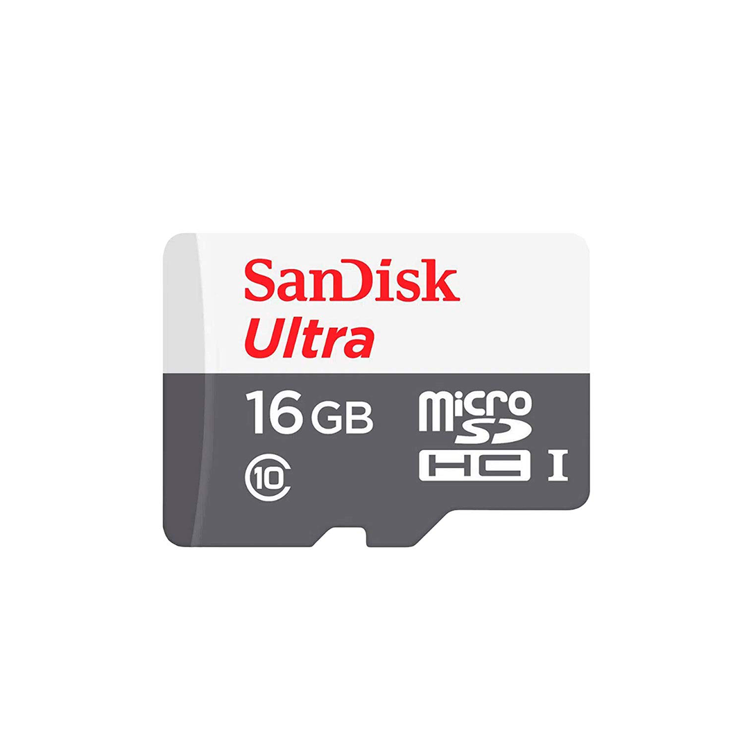 بطاقة سانديسك الترا SDSQUNS-016G-GN3MN سعة 16 جيجابايت وسرعة 80 ميجابايت/ثانية UHS I فئة 10 MicroSDHC بطاقة سانديسك الترا SDSQUNS-016G-GN3MN سعة 16 جيجابايت وسرعة 80 ميجابايت/ثانية UHS I فئة 10 MicroSDHC